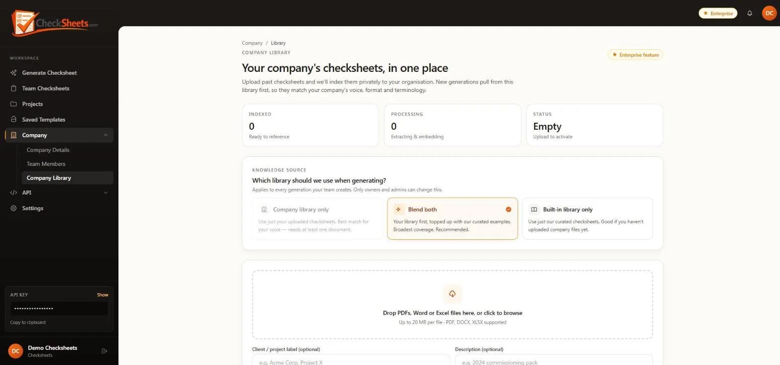Company knowledge base
